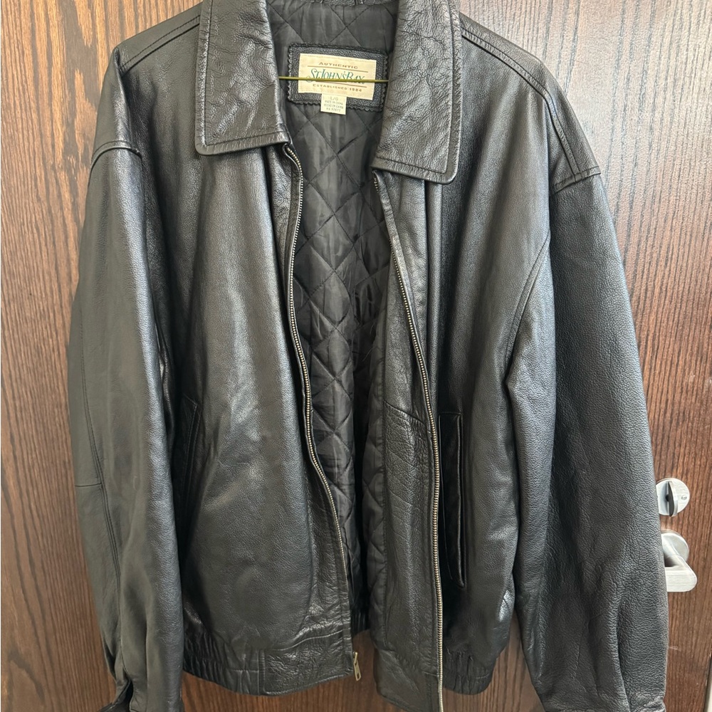 Vintage Leather Jacket - Black